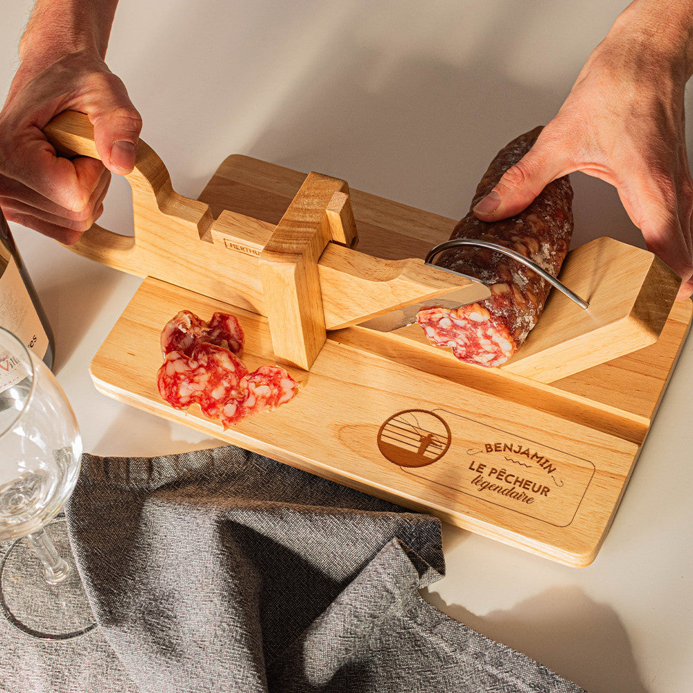 Guillotine à Saucisson Pêcheur à Personnaliser - Guillotine à Saucisson