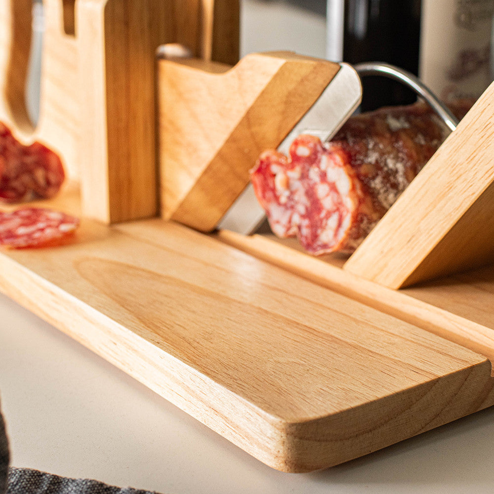 Guillotine à Saucisson en Bois Massif - Guillotine à Saucisson