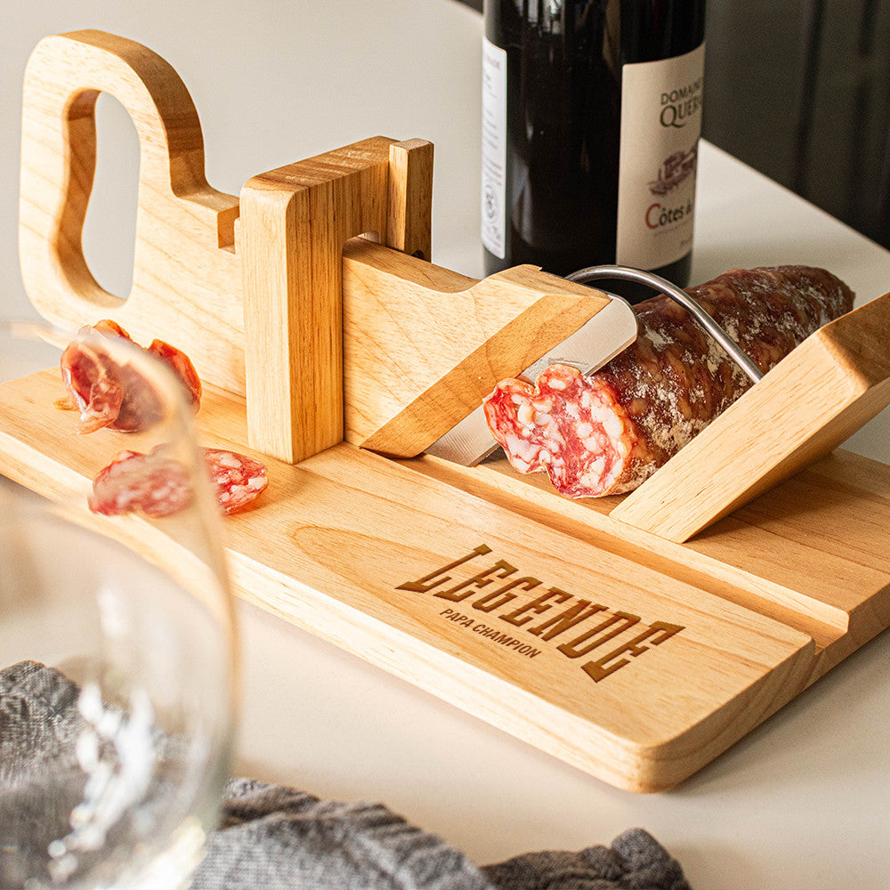 Guillotine à Saucisson Légende à Personnaliser - Guillotine à Saucisson