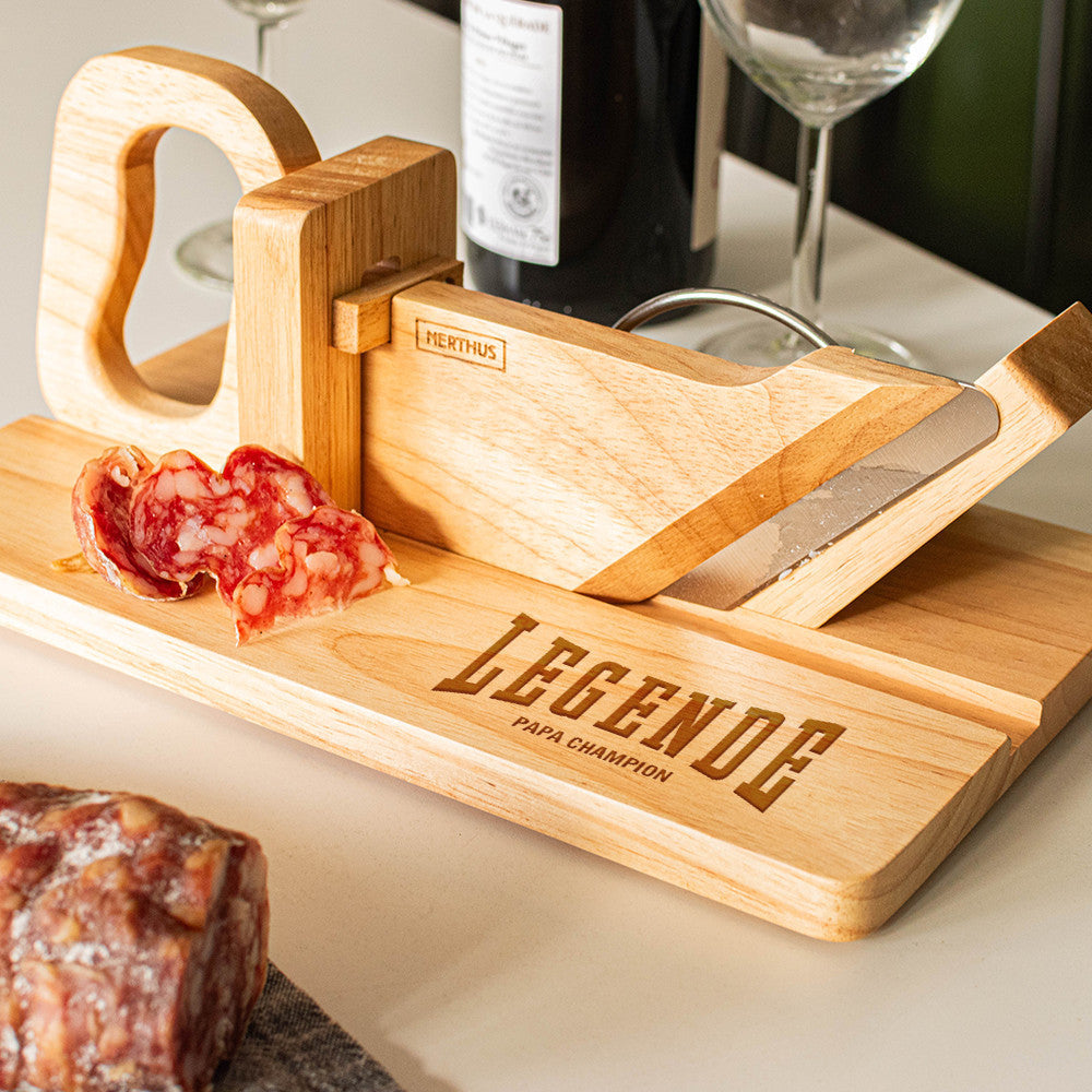 Guillotine à Saucisson Légende à Personnaliser - Guillotine à Saucisson