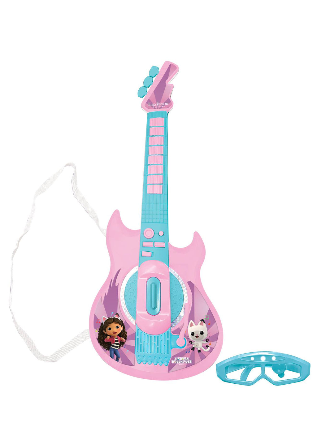 Guitare électronique lumineuse avec lunettes et micro Gabby et la Maison Magique rose