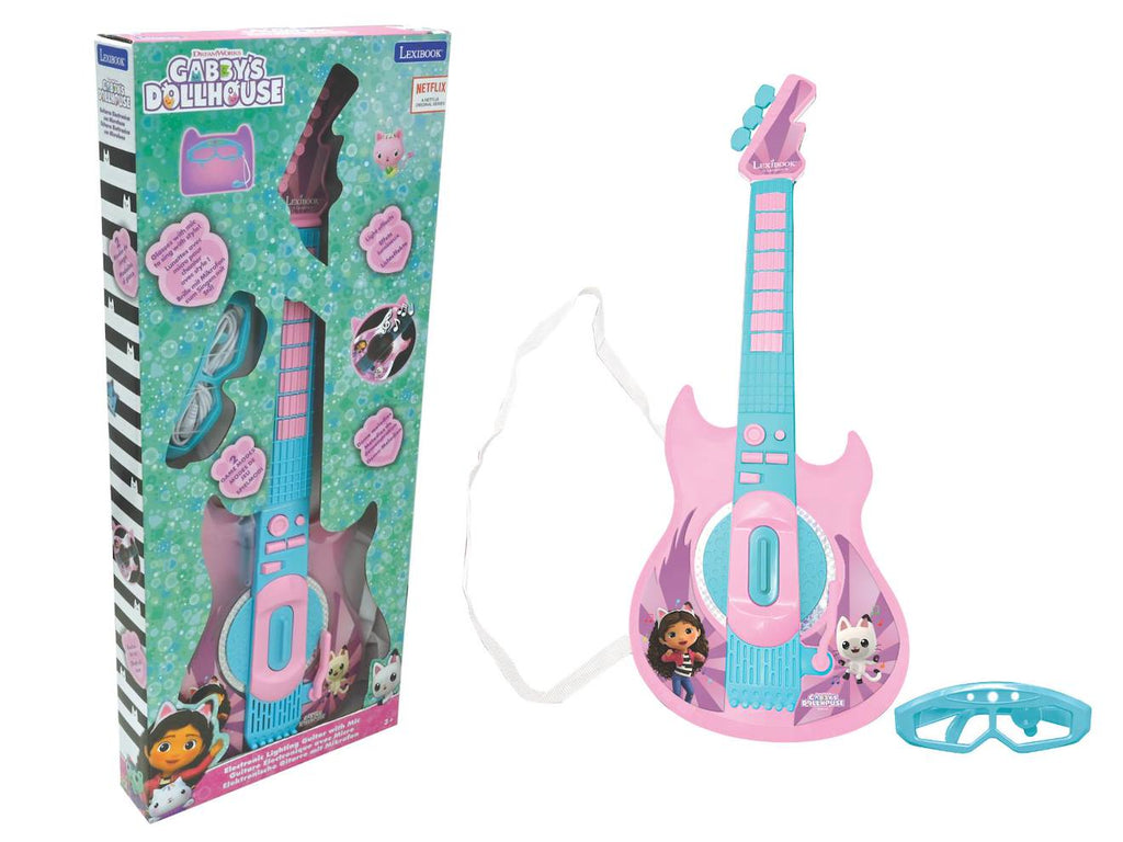 Guitare électronique lumineuse avec lunettes et micro Gabby et la Maison Magique rose