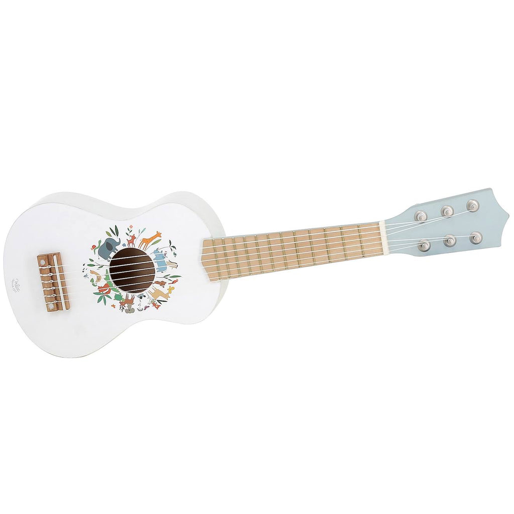 Guitare en bois pour enfant blanc