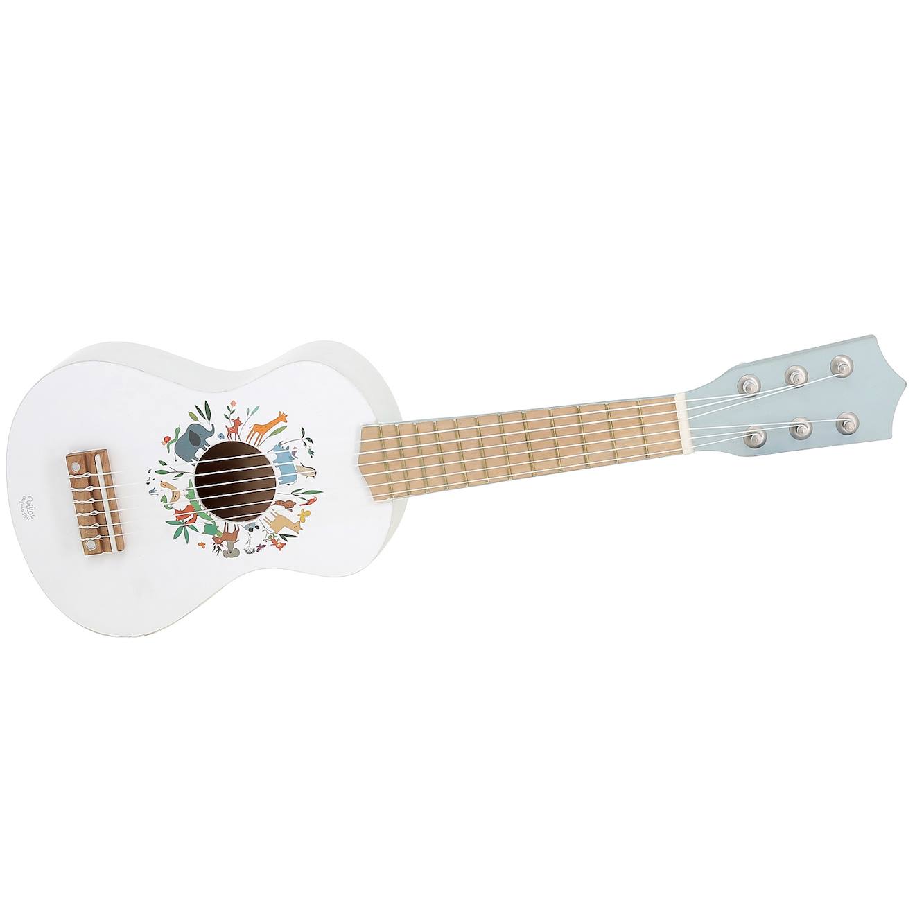 Guitare en bois pour enfant blanc