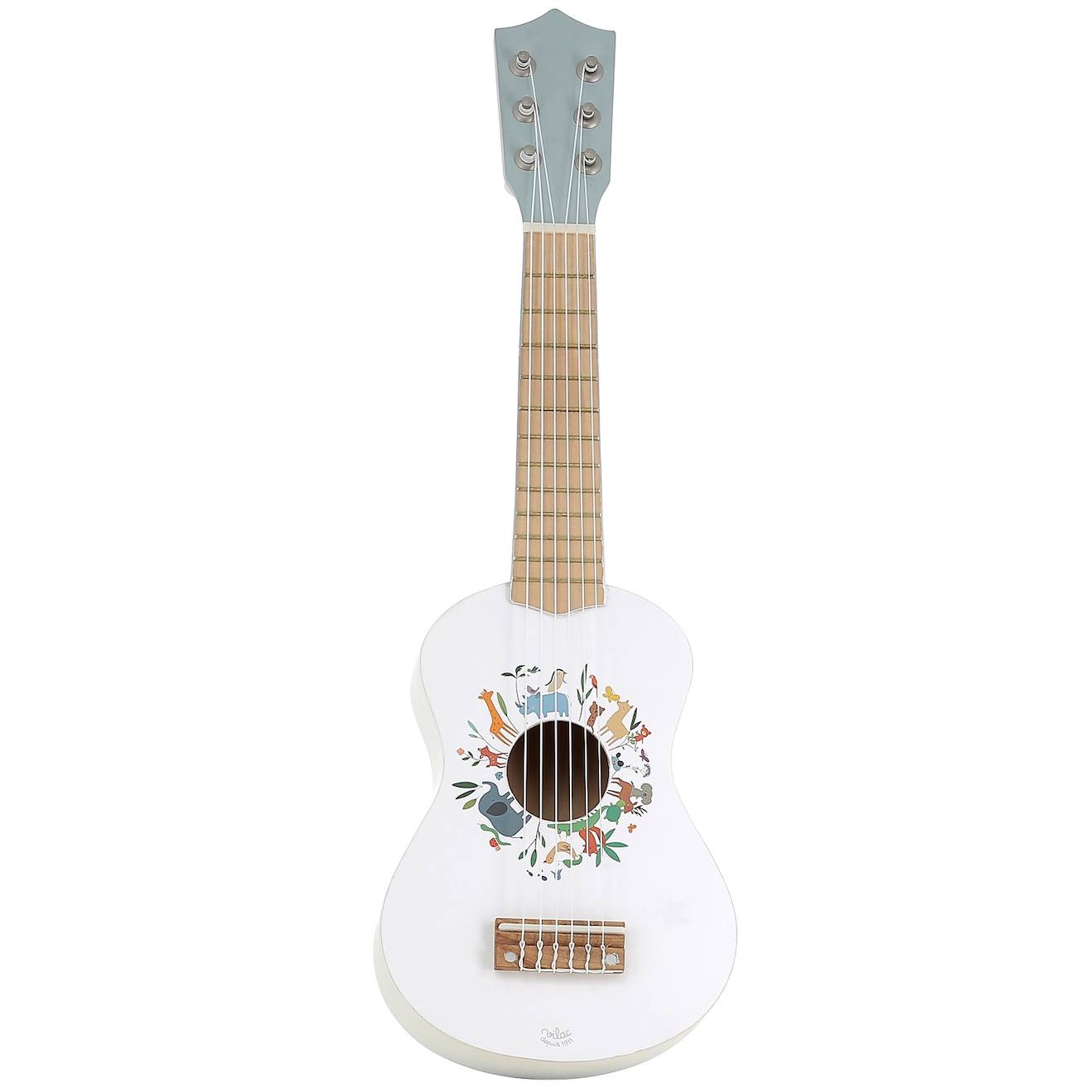 Guitare en bois pour enfant blanc