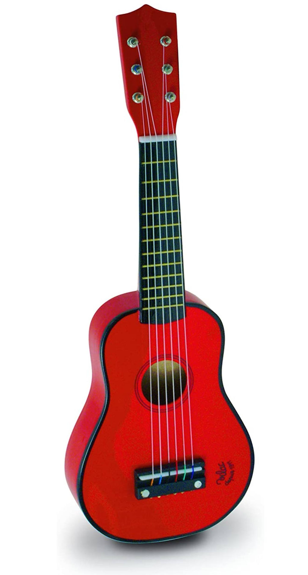 Guitare en bois pour enfant rouge