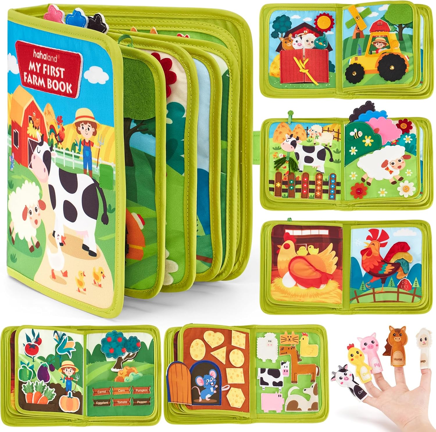 Livre de la ferme Busy Board Montessori