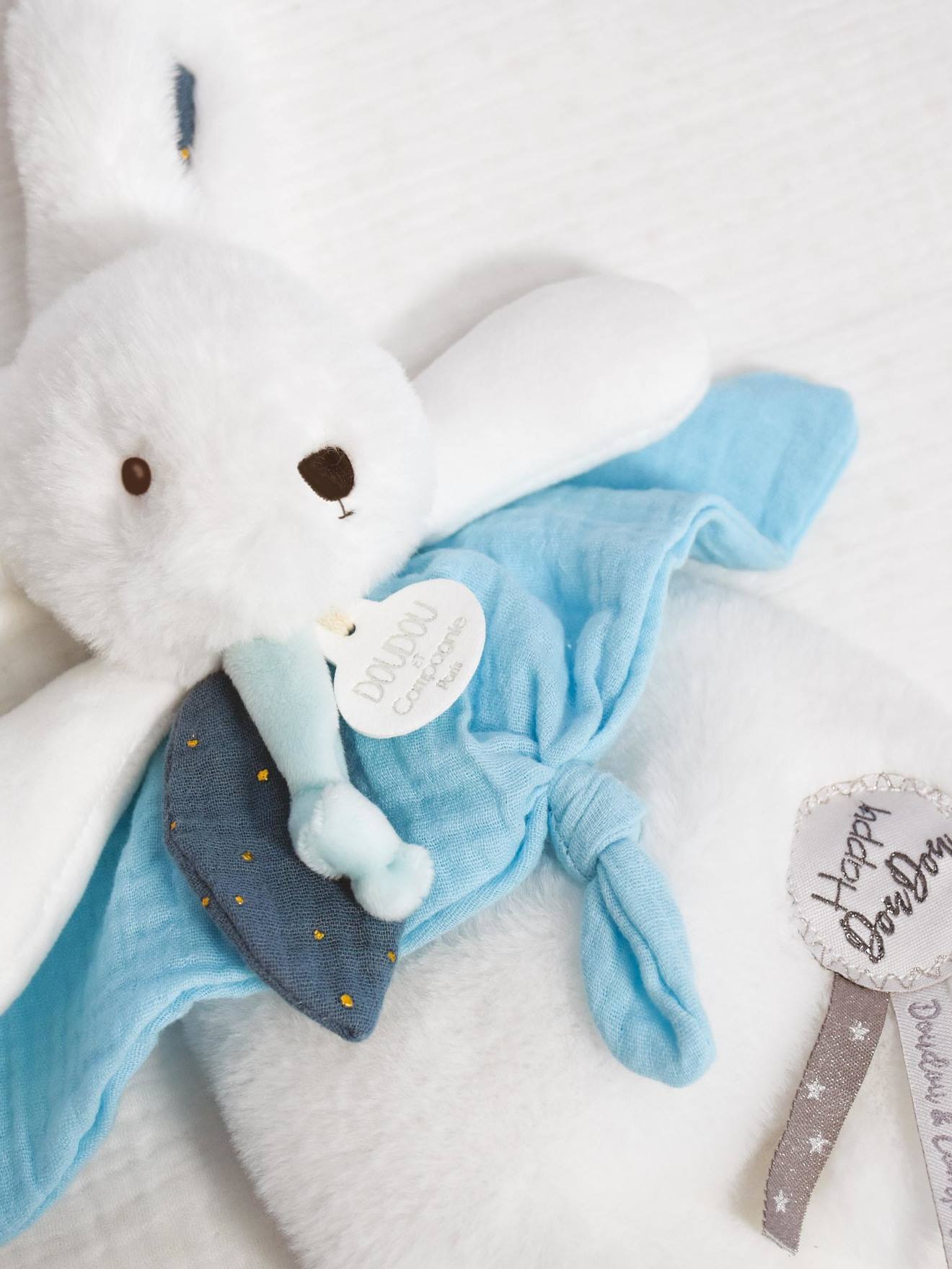 Happy doudou 25cm pop bleu