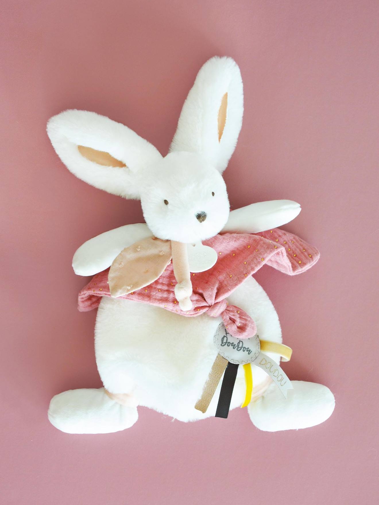 Happy doudou 25cm boho rose