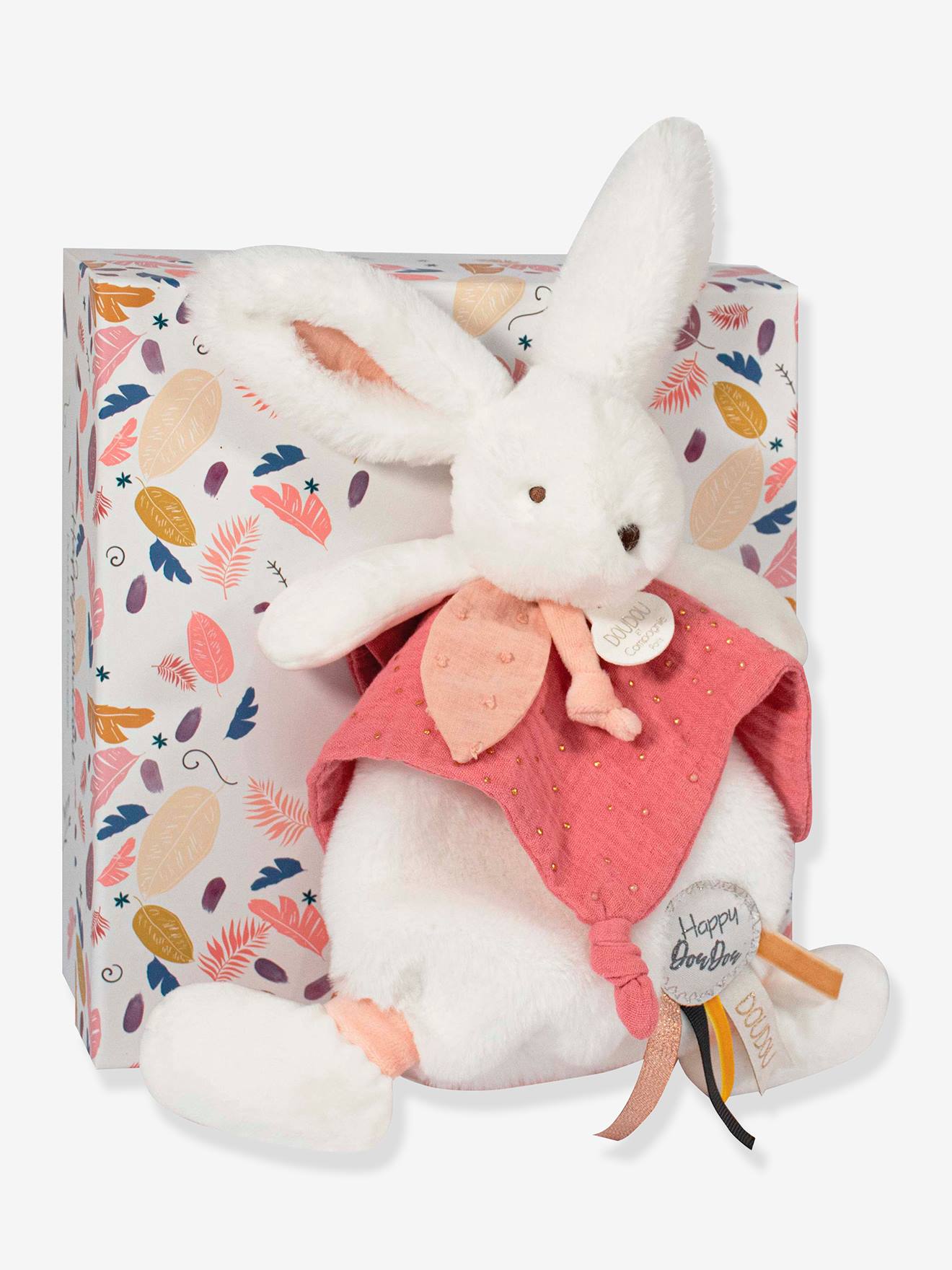 Happy doudou 25cm boho rose