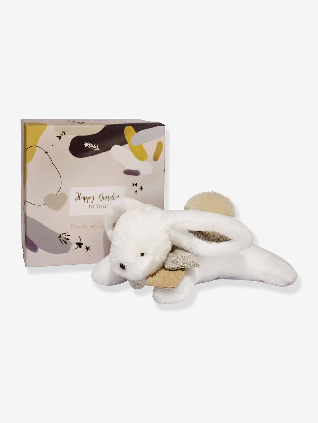 Happy doudou pantin 25cm beige