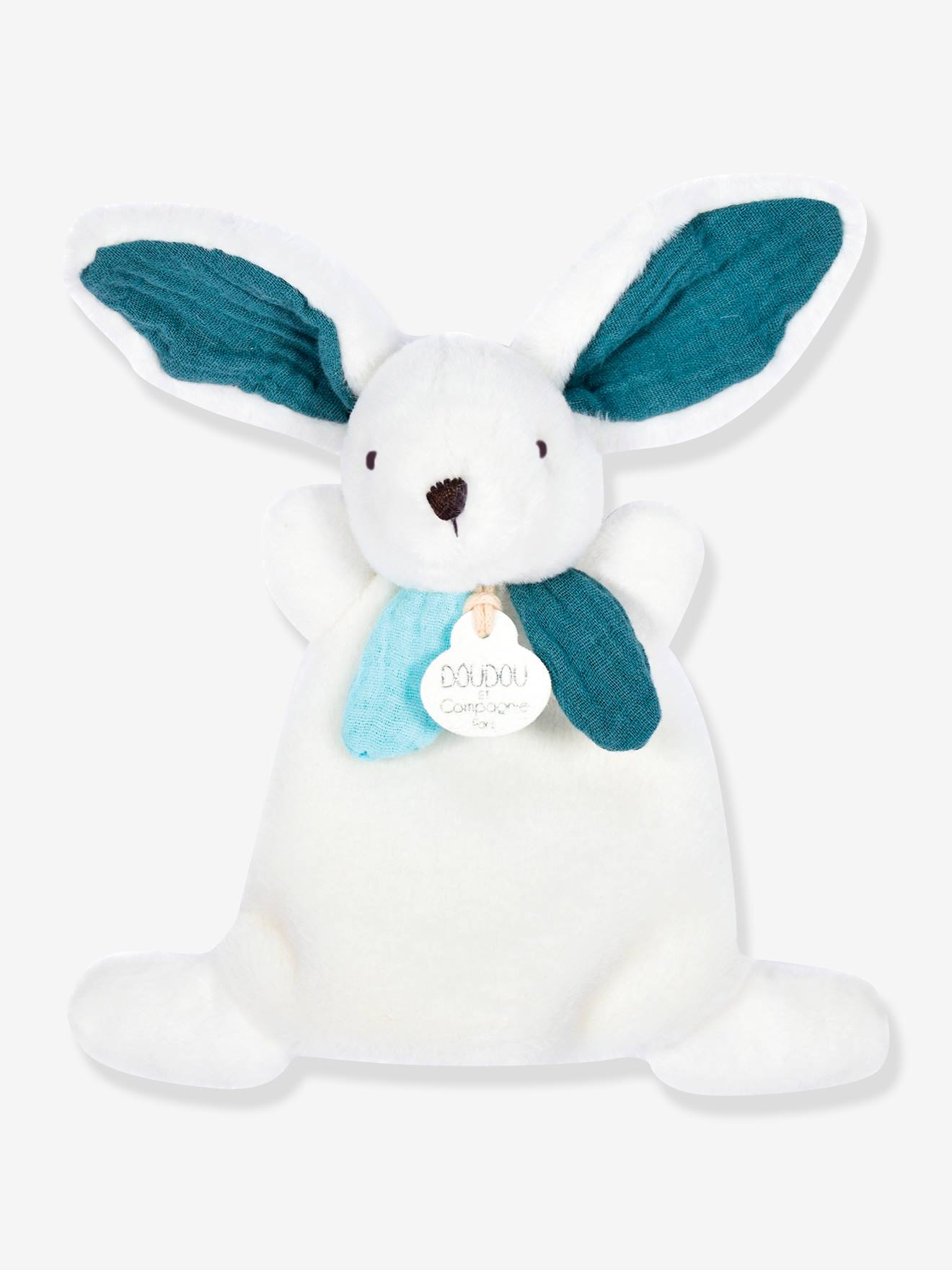 Happy doudou plat 17cm pop bleu