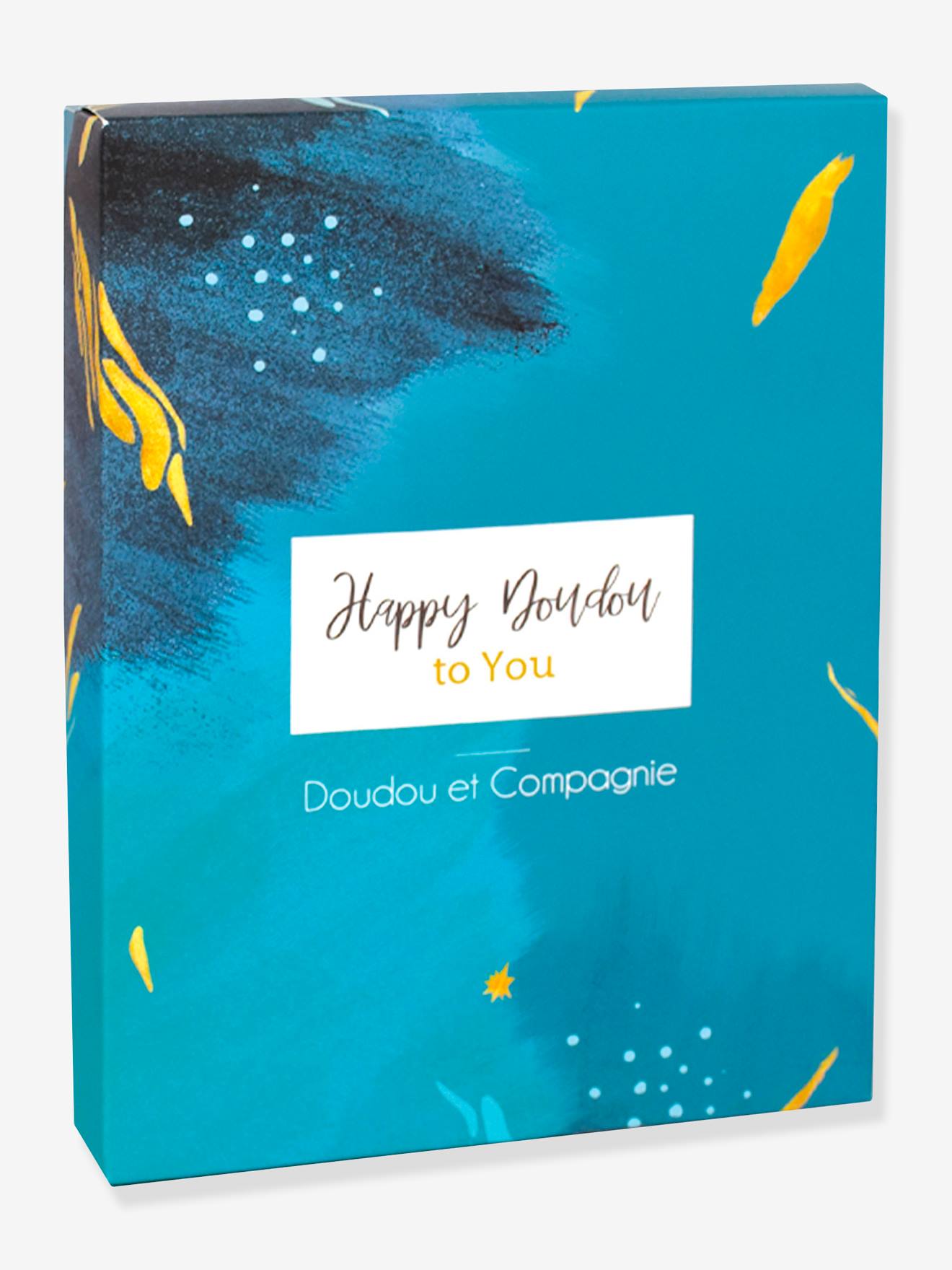 Happy doudou plat 17cm pop bleu