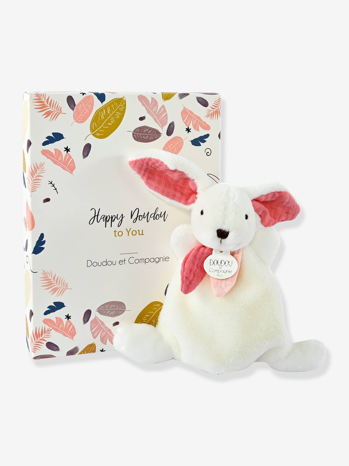 Happy doudou plat 17cm boho rose
