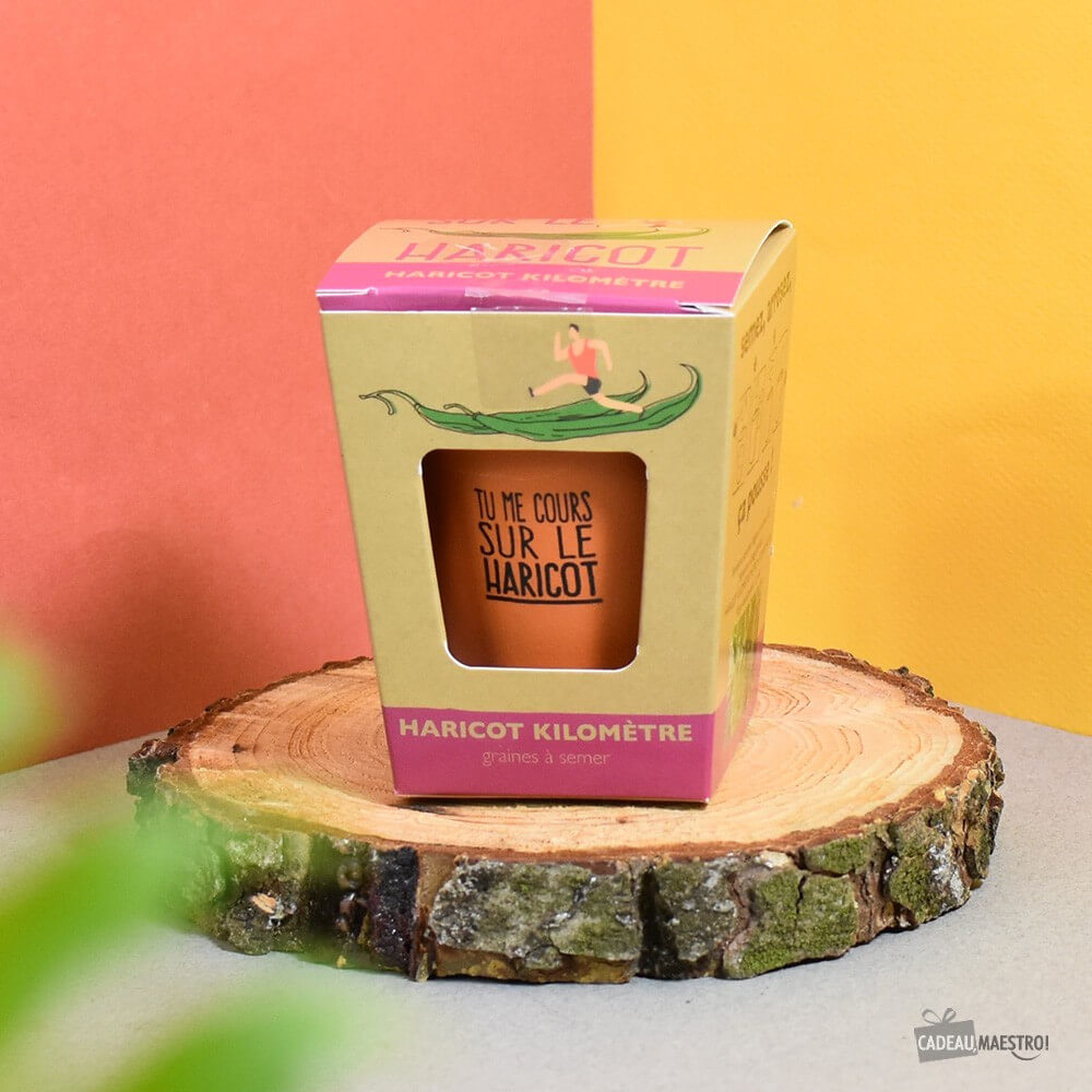 Haricot à Faire Pousser – Tu Me Cours Sur le Haricot - Kits de Plantation Radis et Capucine
