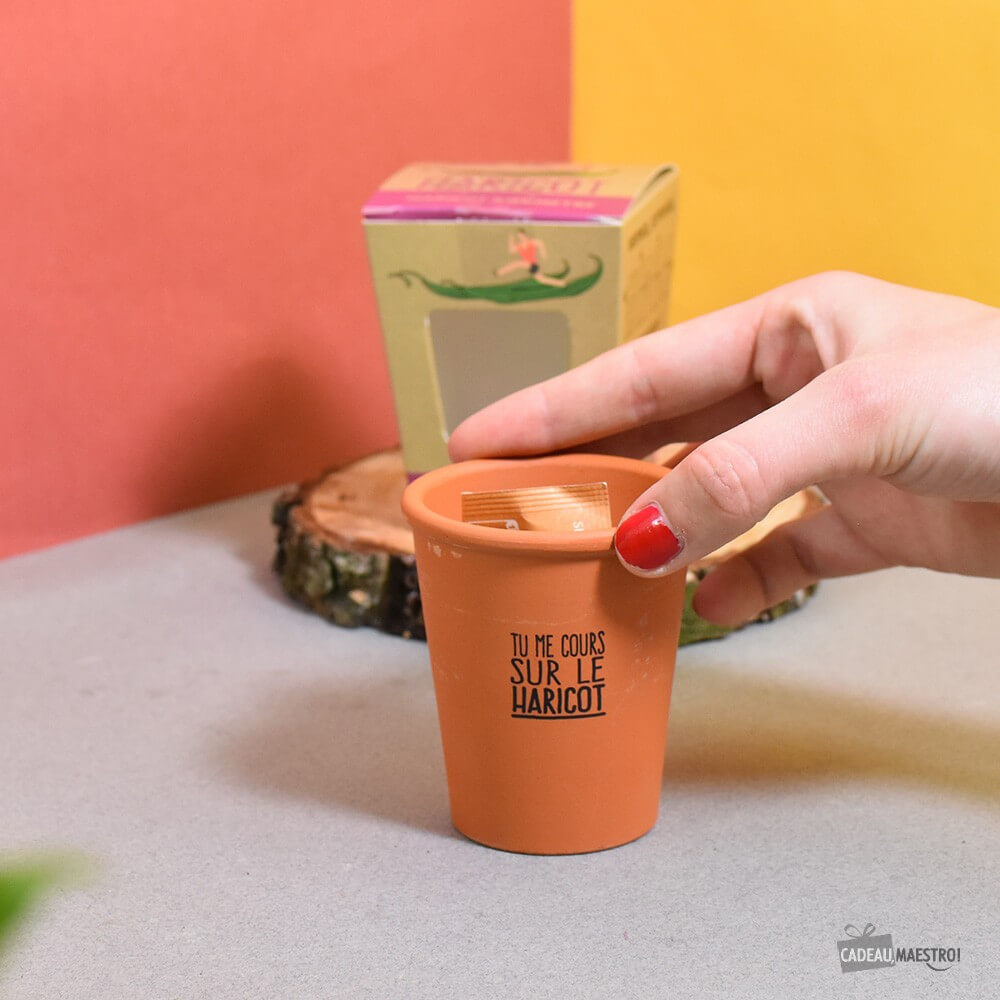 Haricot à Faire Pousser – Tu Me Cours Sur le Haricot - Kits de Plantation Radis et Capucine