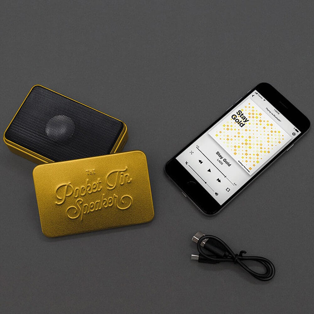 Haut-Parleur Bluetooth Aventurier en Métal - Enceinte Originale Luckies