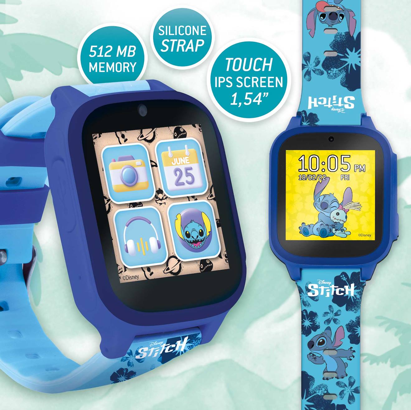 Hi tech montre éducative Stitch 5 jeux interactifs multicolore