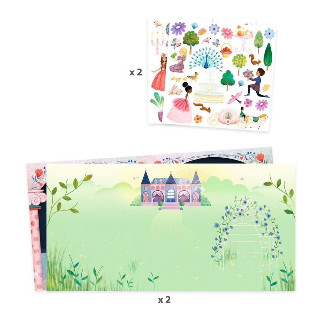Histoires de stickers la vie au château multicolore