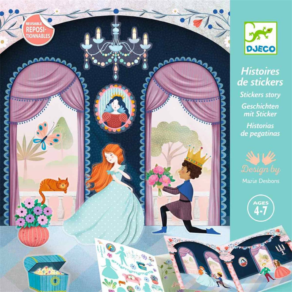 Histoires de stickers la vie au château multicolore