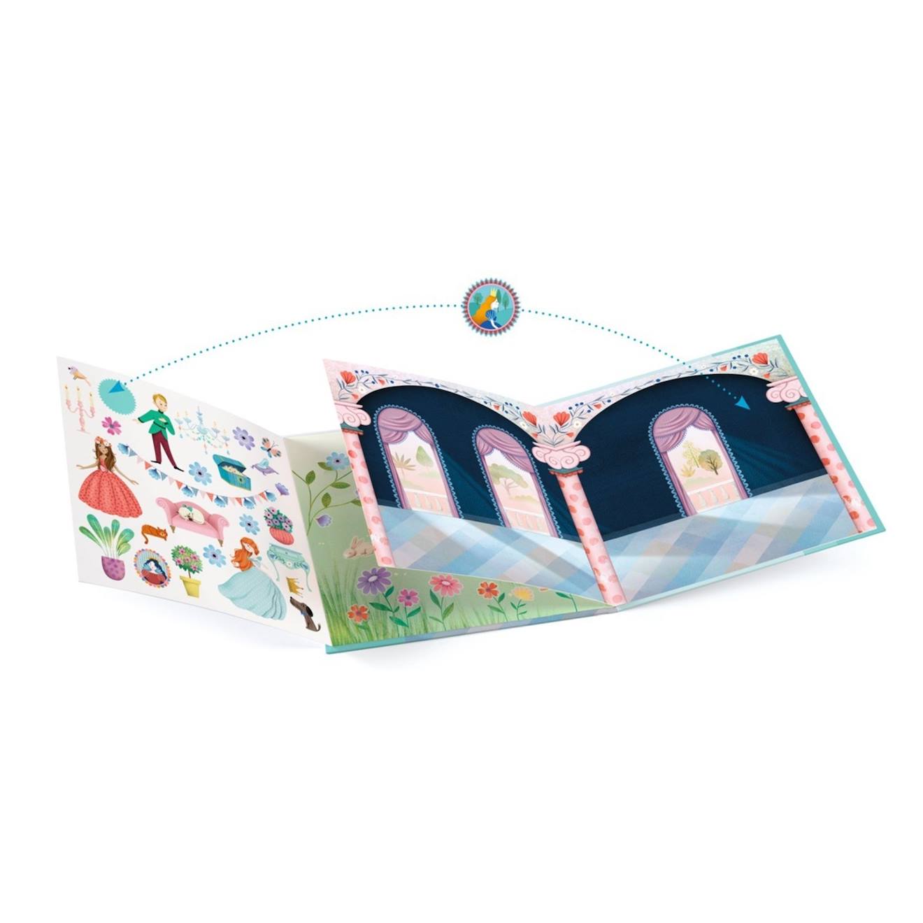 Histoires de stickers la vie au château multicolore