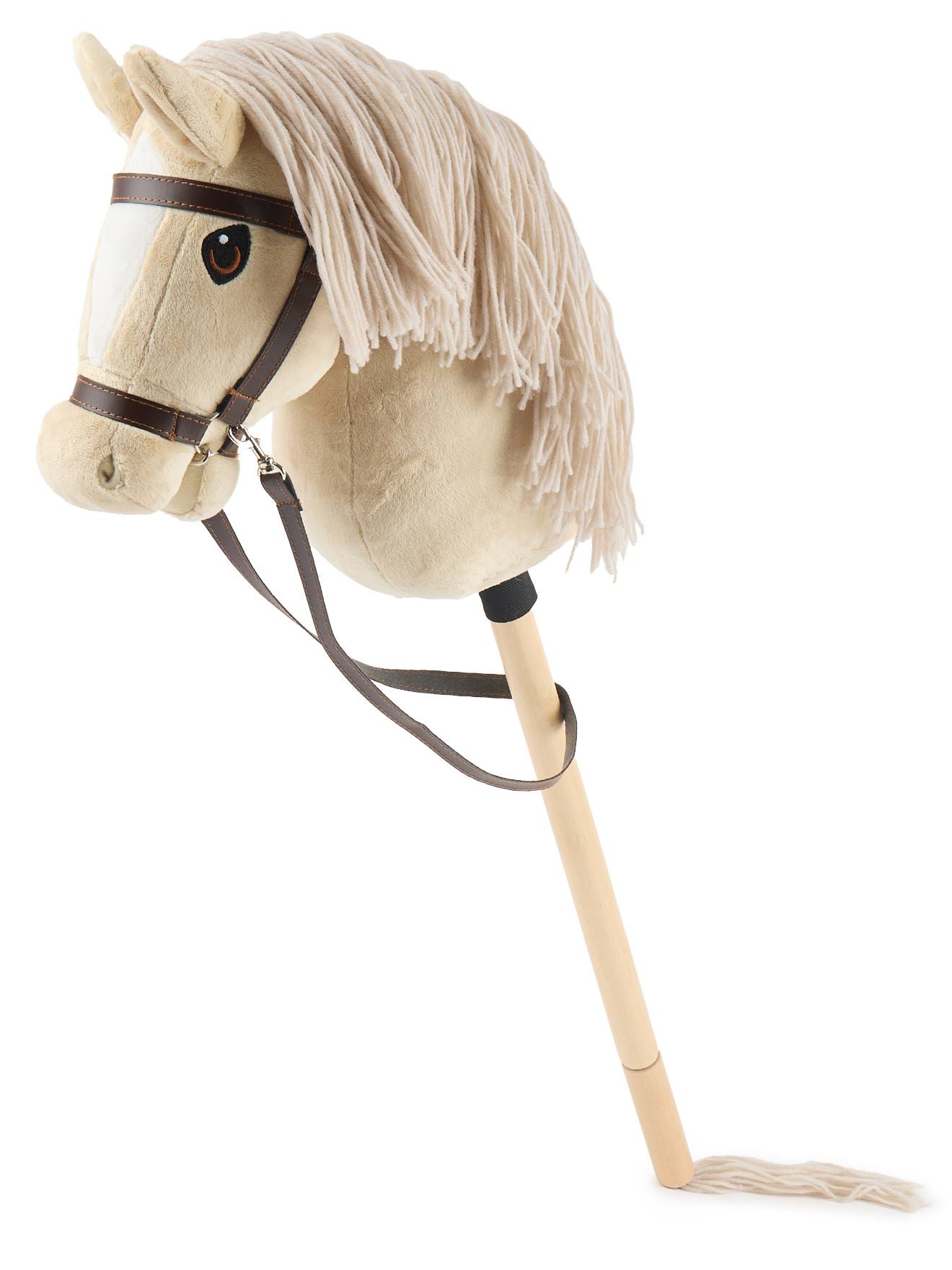 Hobby horse - cheval bâton taille s créme