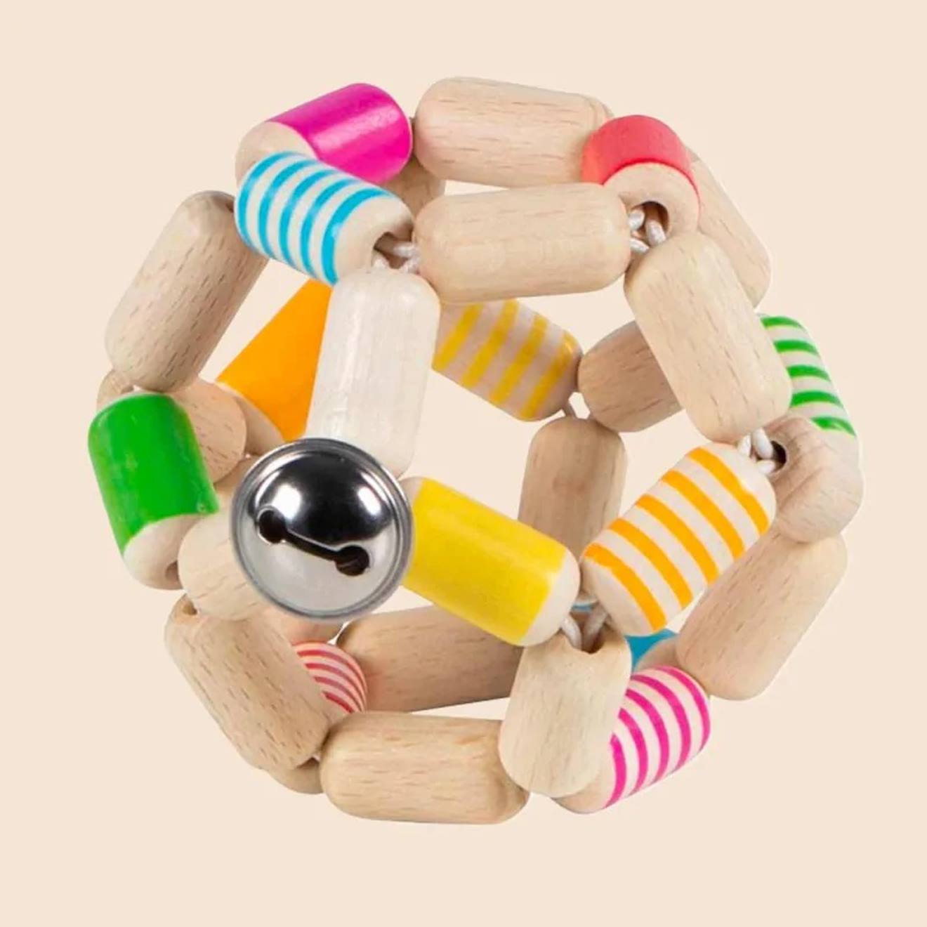 Hochet balle flexible beige