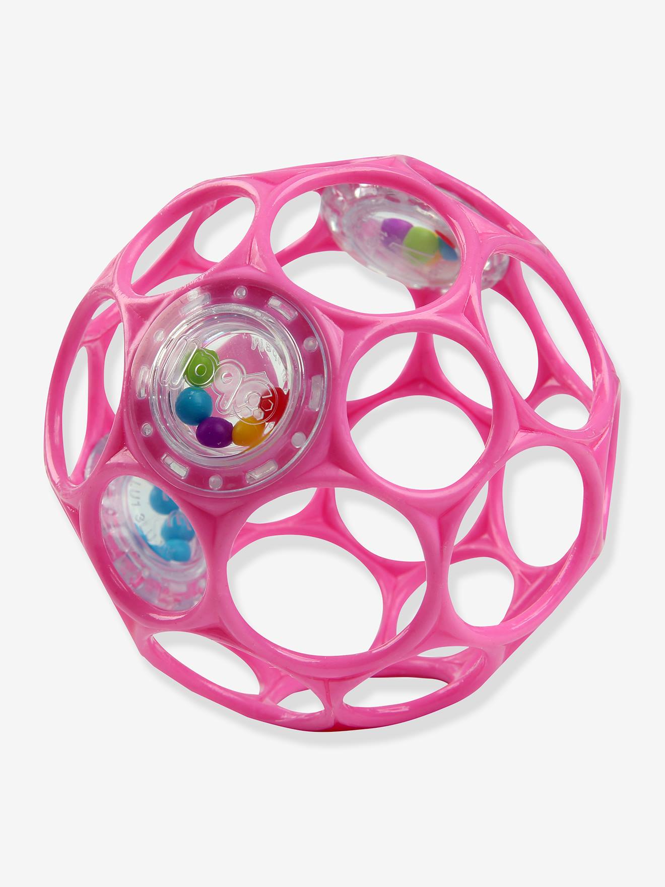 Hochet balle sensorielle rose