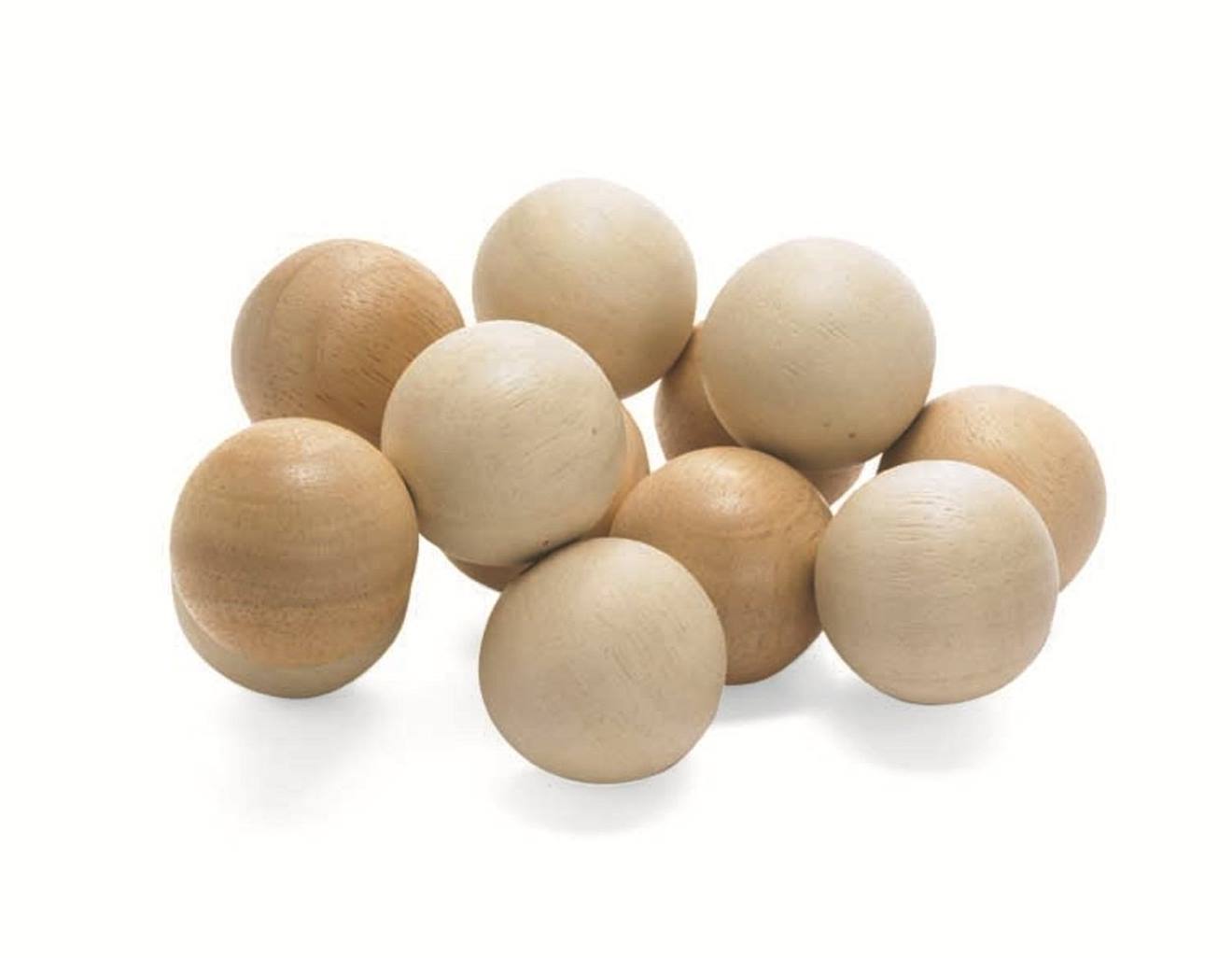 Hochet boules naturel beige