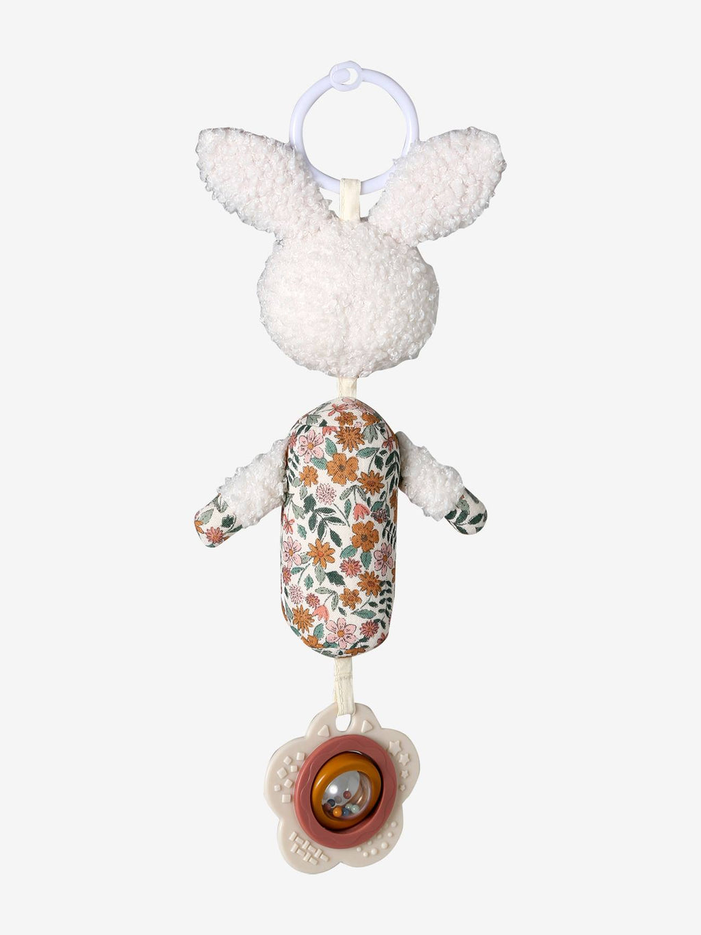 Hochet d'éveil à suspendre lapin rétro flower