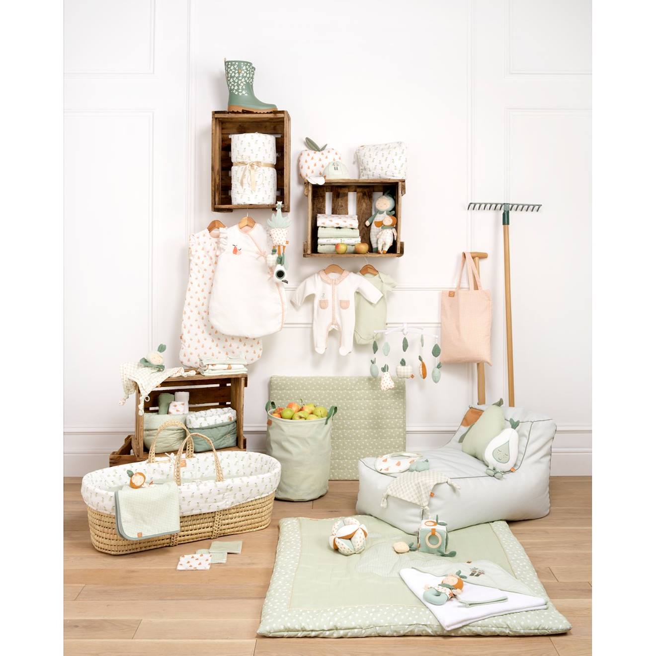 Hochet en coton - botanica vert