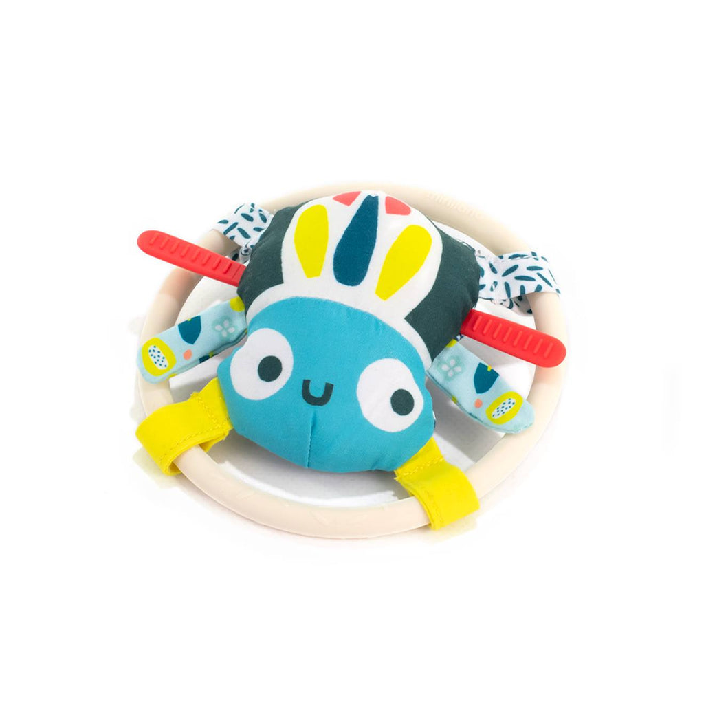 Hochet en forme de sympathique araignée pour bébés multicolore