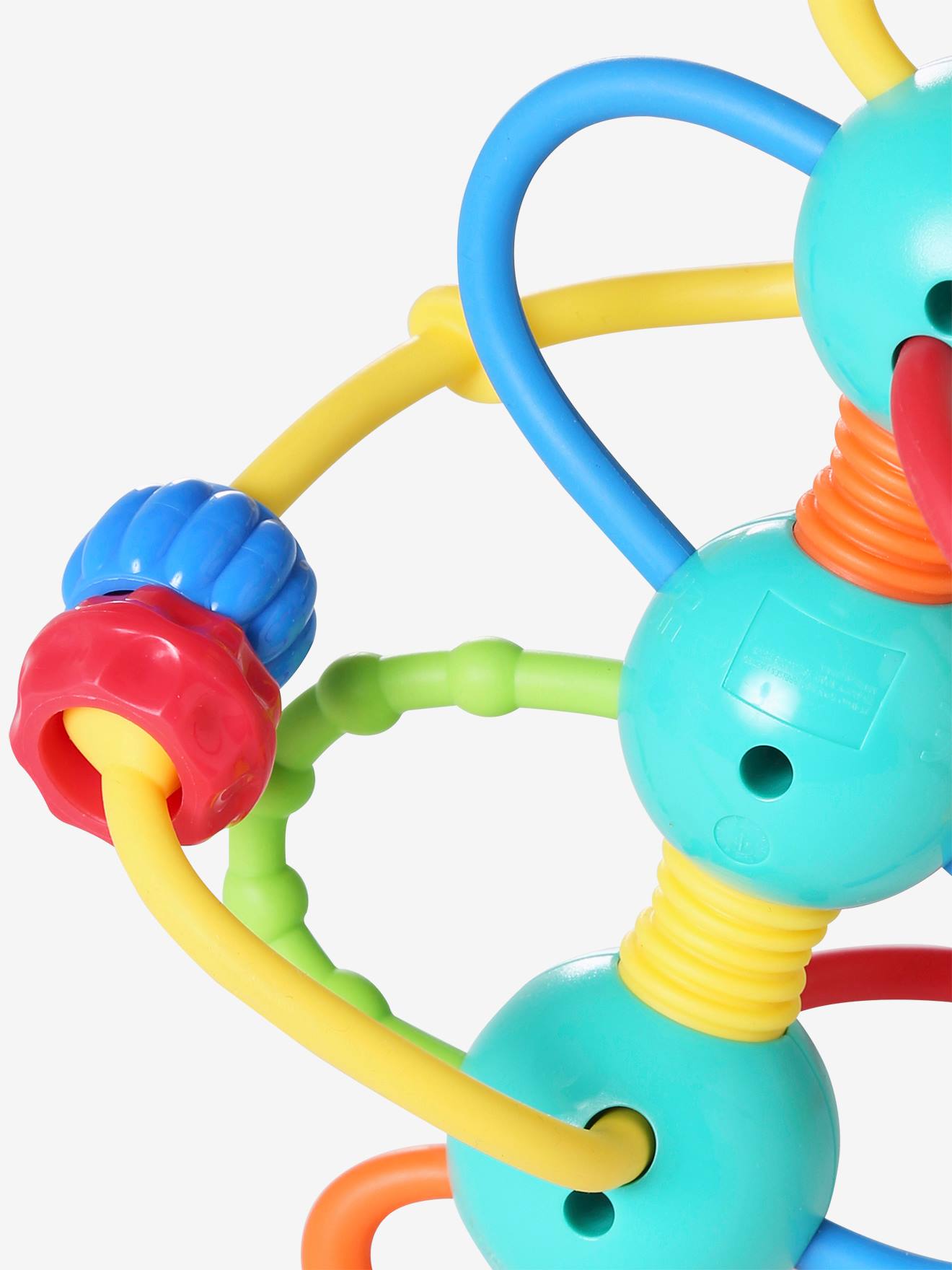 Hochet fils avec billes multicolore