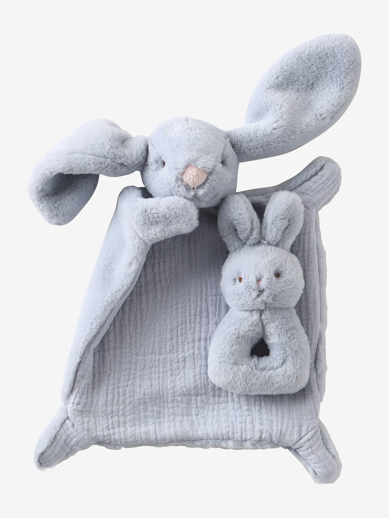 Hochet lapin gris