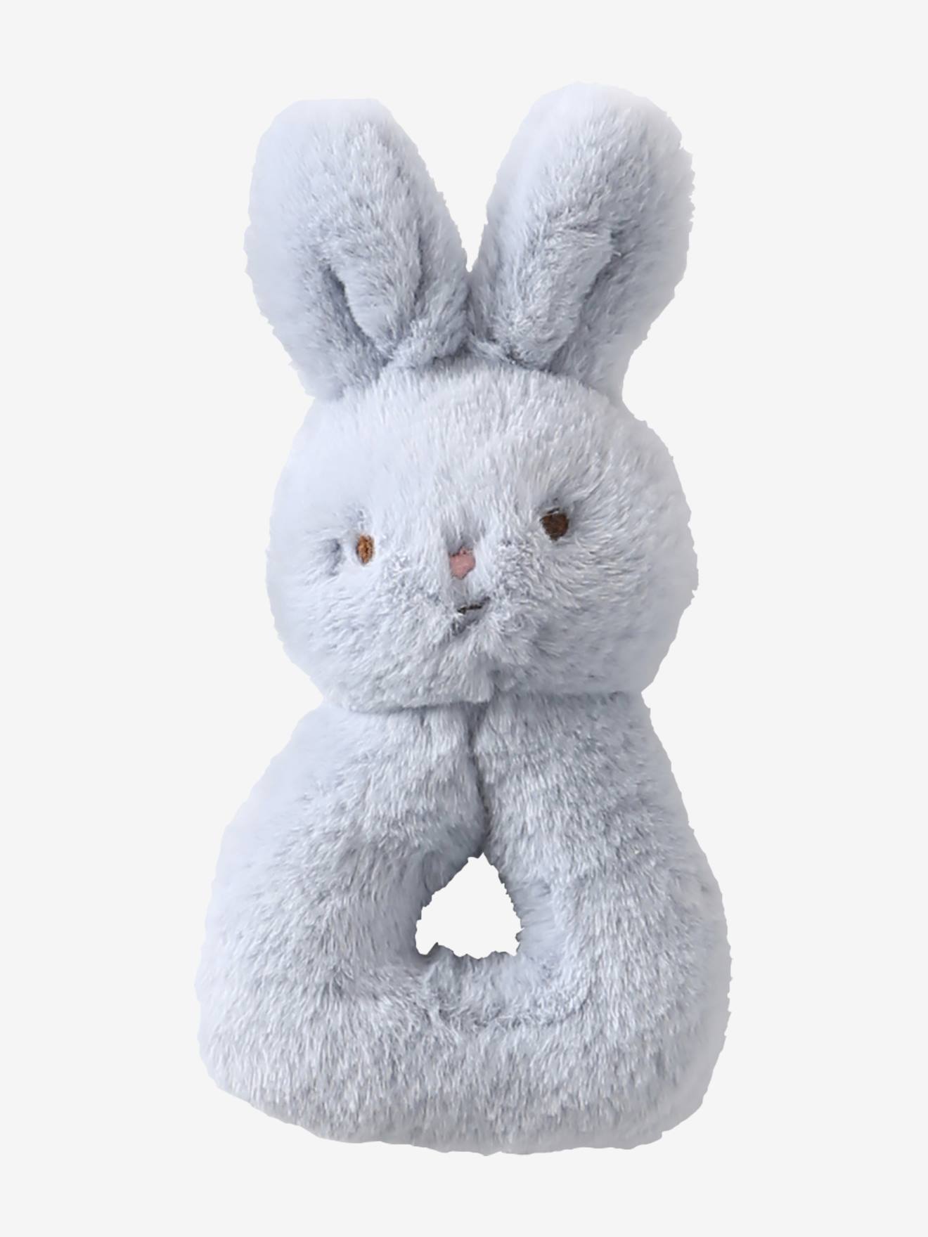 Hochet lapin gris