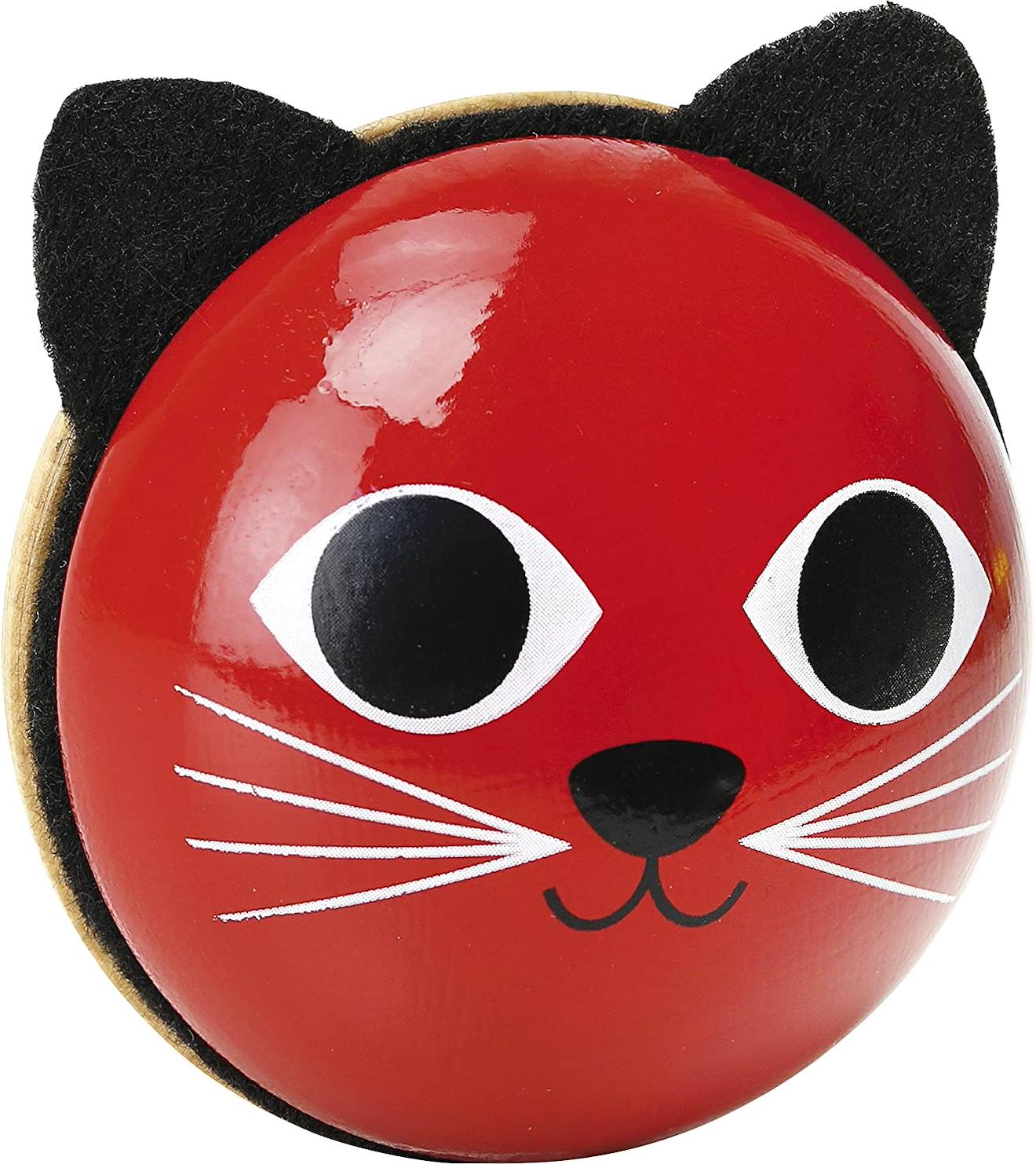 Hochet maracas chat rouge