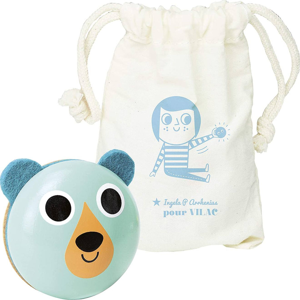 Hochet maracas ours bleu
