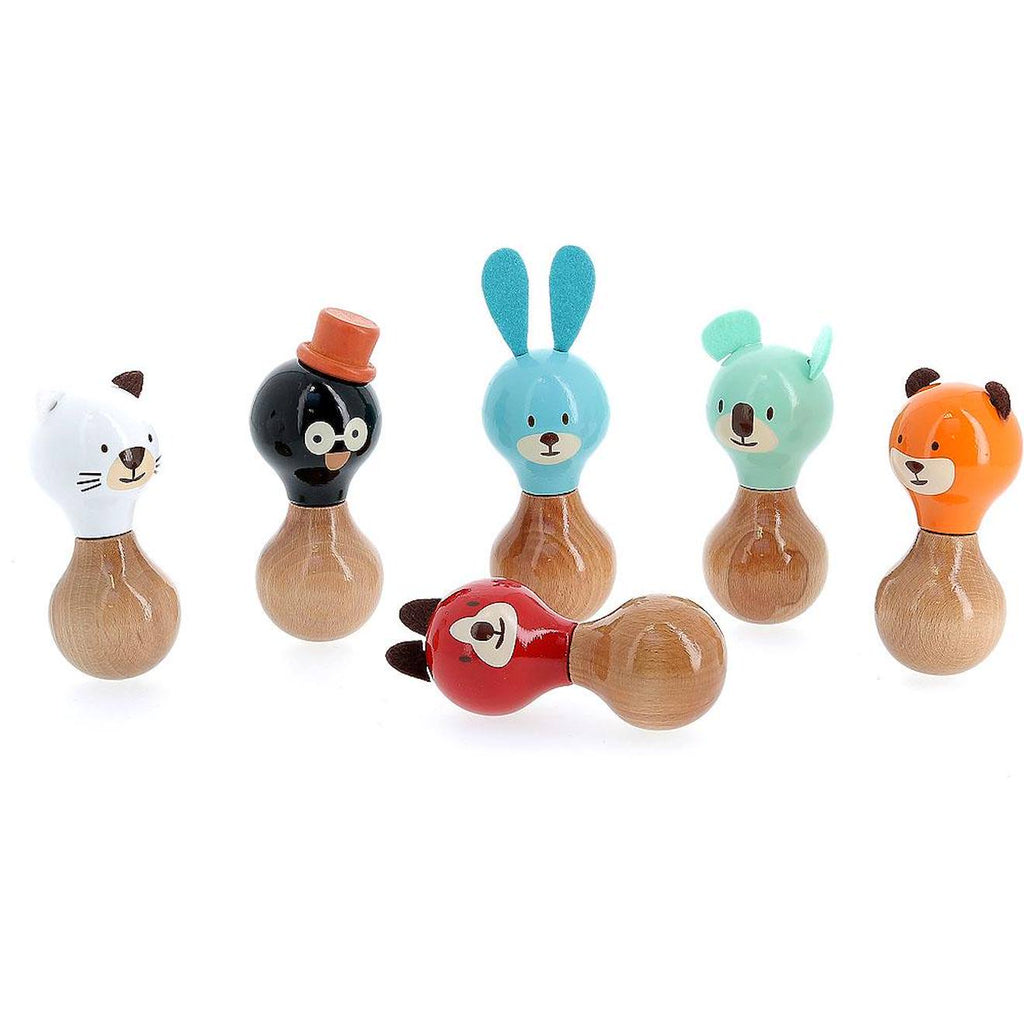 Hochet maracas rené le pingouin noir