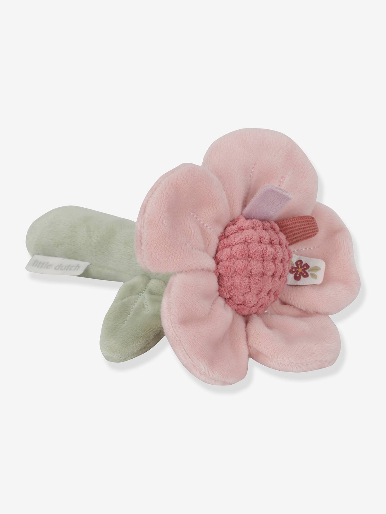 Hochet peluche fleur - fairy garden