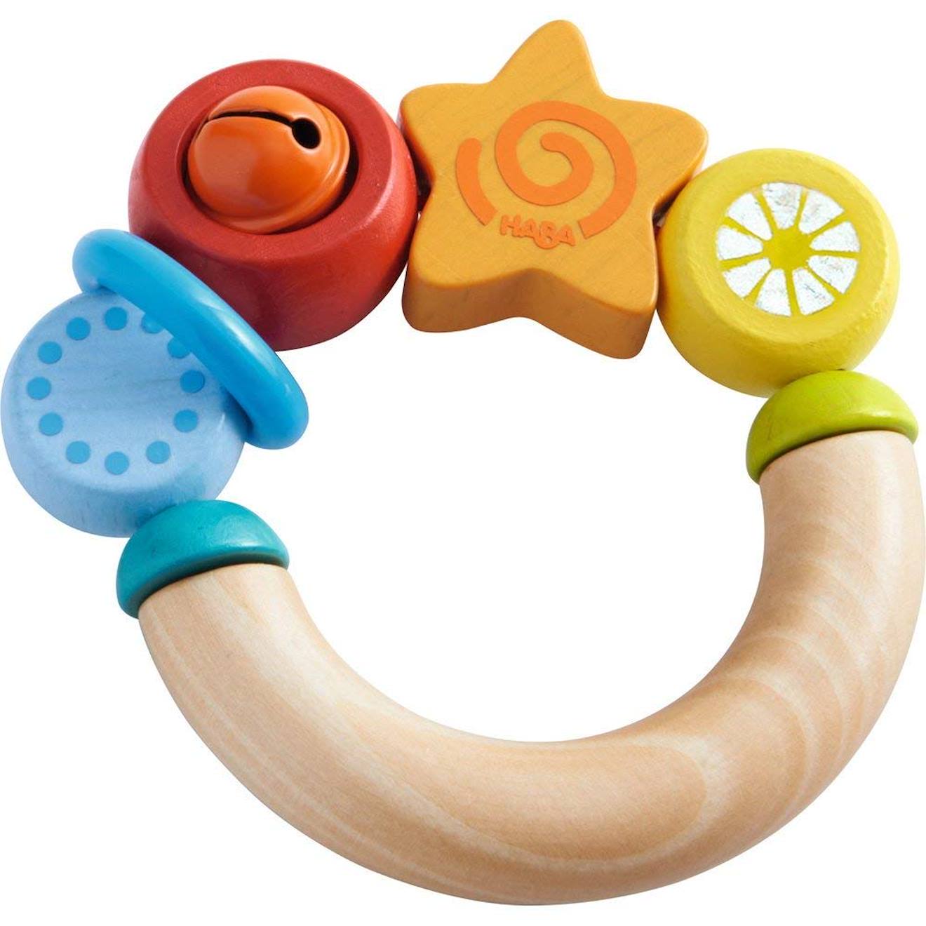 Hochet petite étoile orange