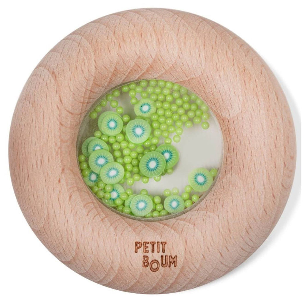 Hochet sensoriel donut fruits vert
