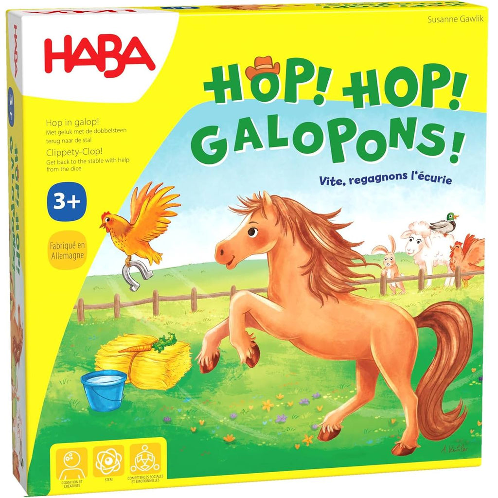 Hop! hop! galopons jaune