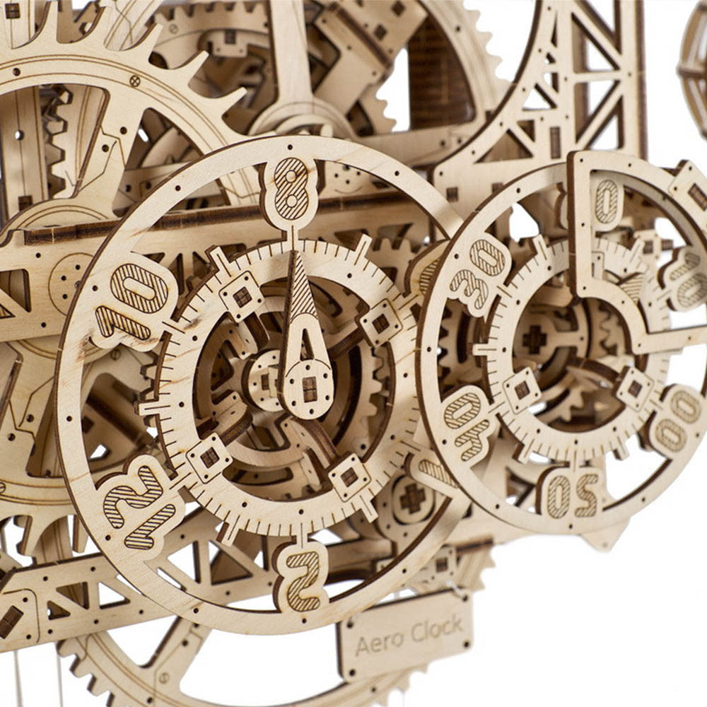 Horloge Aéro en Bois à Monter - Maquette Bois