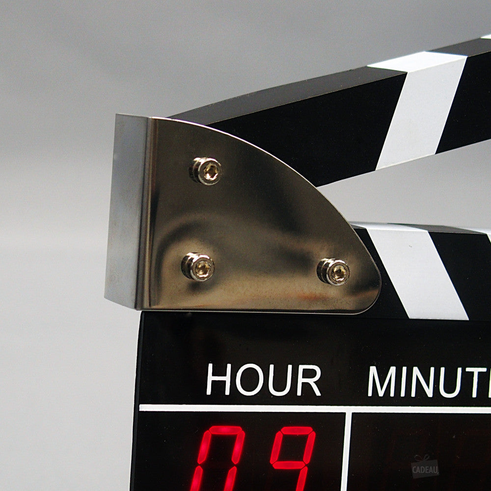 Horloge Réveil Clap de Cinéma - Horloge Originale CadoMaestro
