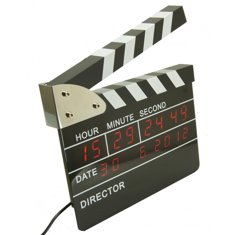 Horloge Réveil Clap de Cinéma - Horloge Originale CadoMaestro