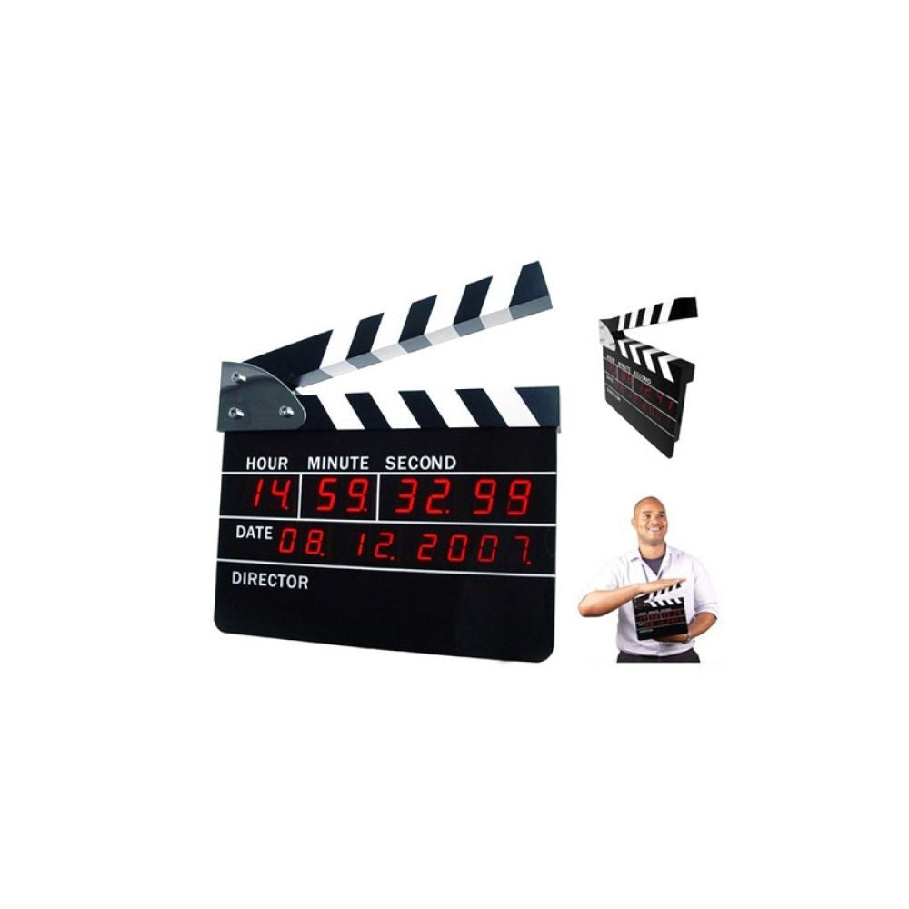 Horloge Réveil Clap de Cinéma - Horloge Originale CadoMaestro