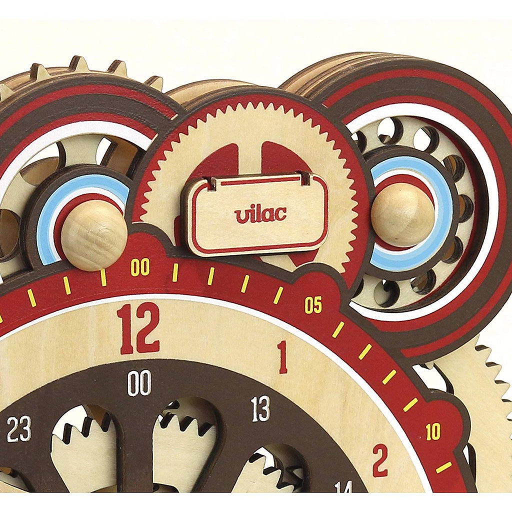 Horloge d'apprentissage machinalirleur marron