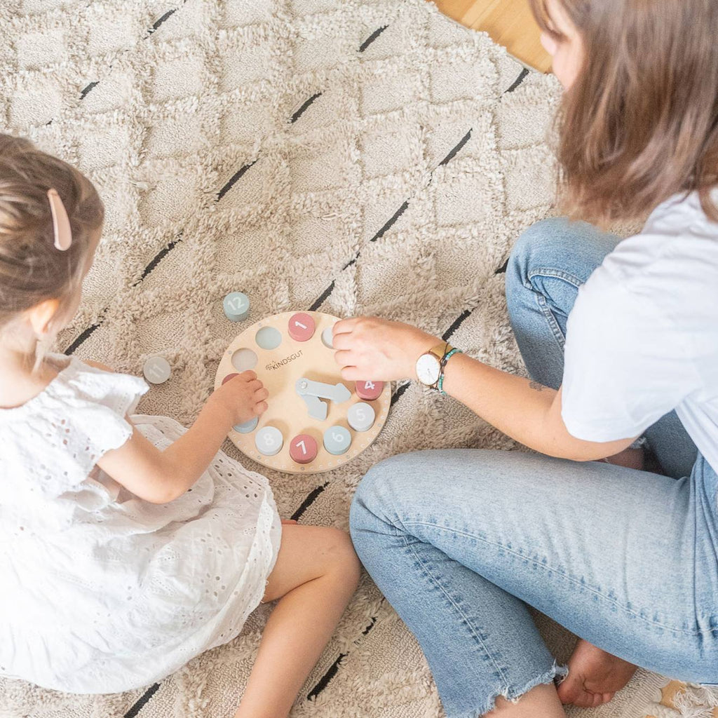 Horloge d'apprentissage multicolore