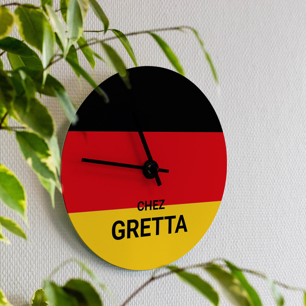 Horloge Murale Allemagne à Personnaliser - Horloge Originale