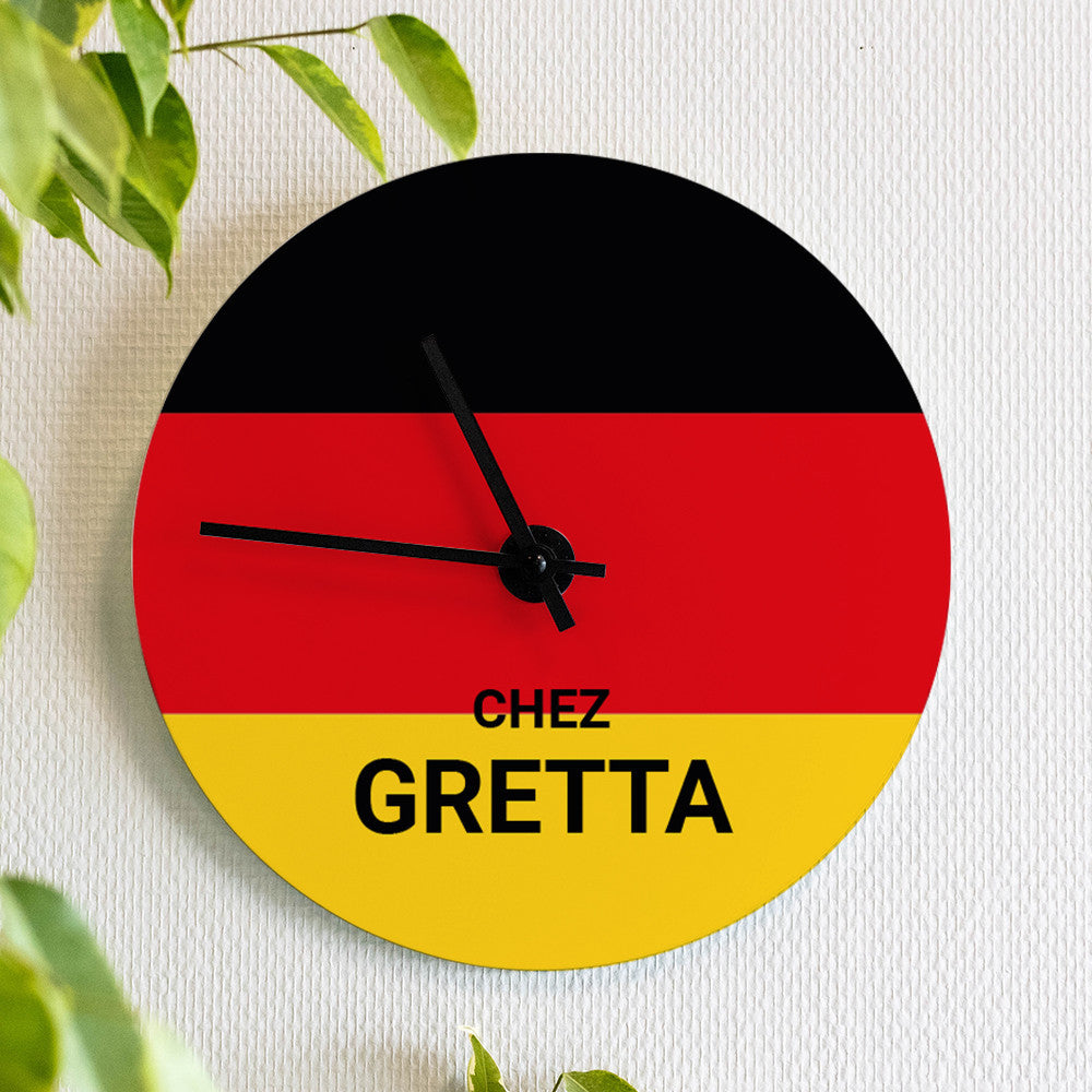 Horloge Murale Allemagne à Personnaliser - Horloge Originale